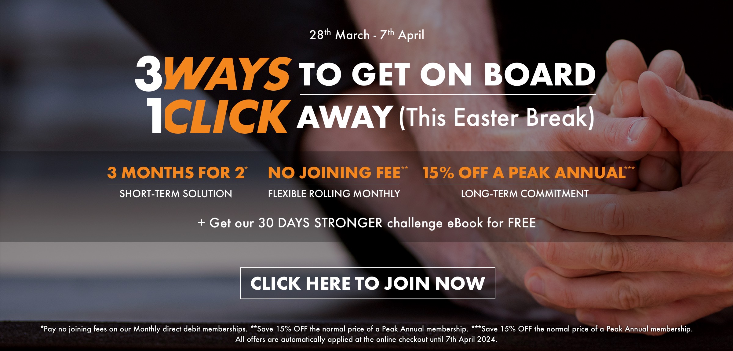 3 Ways to Get On Board - Gym Offers Easter